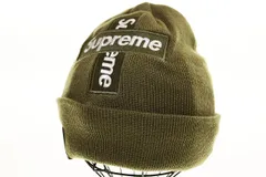 シュプリーム SUPREME 20AW NEW ERA CROSS BOX LOGO BEANIE OLIVE ニューエラ クロス ボックス ロゴ ビーニー ニット帽 オリーブ 【ブランド古着ベクトル】【中古】☆AA★▲■251001