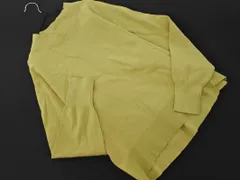 green label relaxing グリーンレーベルリラクシング ユナイテッドアローズ ボトルネック ニット セーター 黄緑 ◇■ レディース