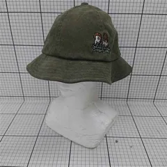 ◇ Θ スカラー Scolar 刺繍コーデュロイバケットハット カーキ系 M レディース E  【1511110021575】