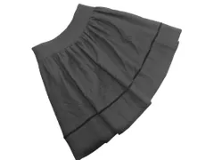 MISCH MASCH ミッシュマッシュ ウール混 総柄 フレア スカート size36/黒 ◇■ レディース