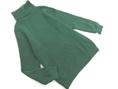 tree cafe ツリーカフェ オフタートルネック チュニック ニット セーター sizeF/緑 ◇■ レディース