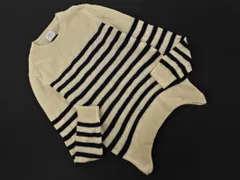 coen コーエン ウール100% ボーダー ニット セーター sizeM/アイボリー ◇■ レディース