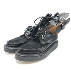 【中古】GEORGE COX × COMME des GARCONS 15213/K101 D RING DERBY サイズ6 ブラック  ジョージコックス コムデギャルソン[17]のサムネイル