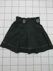 ◇ ⊂ アクシーズファム axes femme TS211X58 ベルト付きフレアスカート ブラック系 レディース E  【1511110022893】