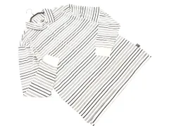 新品 adidas アディダス GOLF ゴルフ ボーダー 長袖 ポロシャツ sizeM/白ｘ黒 ◇■ メンズ