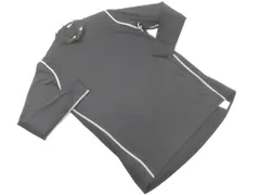 Champion チャンピオン ハイネック ロゴ トレーニングウェア カットソー sizeL/黒 ◇■ メンズ