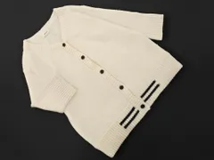 Mila Owen ミラオーウェン Vネック ニット カーディガン sizeF/オフホワイト ◇■ レディース