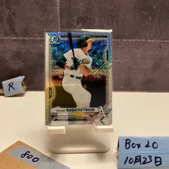 2021 Topps Bowman Chrome Tyler Soderstrom Oakland Athletics Mojo Refractor カード