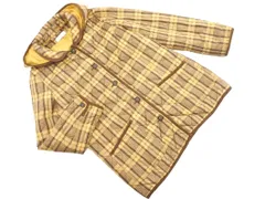 SIMPLE LIFE シンプルライフ チェック キルティング ジャケット size11/黄ｘ茶 ◇■ レディース
