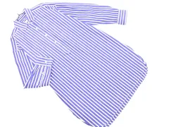 BEAUTY & YOUTH ビューティ&ユース ユナイテッドアローズ ストライプ プルオーバー チュニック シャツ ワンピース 白ｘ青 ■◇ レディース