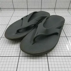 ◇ ⊂ ウーフォス OOFOS OOriginal リカバリーサンダル ブラック系 メンズ E  【1511110028192】