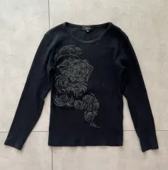 y2k ヴィンテージ グリッター 長袖 Tシャツ