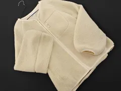 PLST プラステ ボア パイピング ブルゾン ジャケット sizeL/ライトベージュ ◇■ レディース