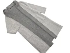 green label relaxing グリーンレーベルリラクシング ユナイテッドアローズ ウール混 フーディー ロング カーディガン グレー ◇■ レディース