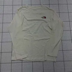 ◇ Θ THE NORTH FACE ザ ノース フェイス キッズ 子供服 カジュアル 長袖 ロングTシャツ サイズ150 アイボリー系 男の子 E  【1511250000133】