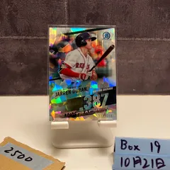 2020 Topps Bowman Chrome Jarren Duran 129/150 BOSTON RED SOX Stat Tracker Batting Average 387 Cracked Ice カード