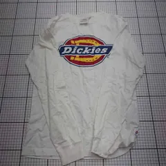 ◇ Θ ディッキーズ シンプル系 長袖 長袖Ｔシャツ サイズS ホワイト系 メンズ E  【1511250001239】