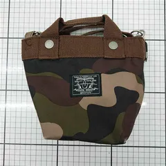 ◇ Θ ROOTOTE ルートート 迷彩柄 カモフラ ミニサイズ 2way ショルダーバッグ カーキ系 レディース E  【1511250002335】