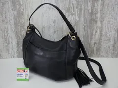 マイケルコース MICHAEL KORS 2WAY レザーバッグ ブラック黒 タッセル ショルダー 中古品