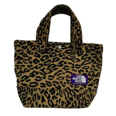 THE NORTH FACE(ノースフェイス) トートバッグ - ライトブラウン×黒 豹柄
