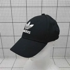 ◇ Θ adidas アディダス ロゴ シンプル キャップ ブラック系 サイズフリー(54-57cm) メンズ E  【1511250002182】