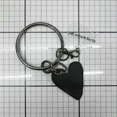◇ Θ JEANASIS ジーナシス ハート チャーム付きスマホリングストラップ ブラック系 レディース E  【1511250002502】