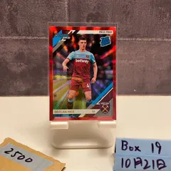 2019-20 Panini Chronicles Donruss Declan Rice 93/99 WEST HAM UNITED Press Proof Red Rated RC ルーキー Rookie Ticket カード