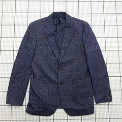 ◇ ⊇ nano universe ナノユニバース シンプル系 長袖 長袖ジャケット サイズ46 パープル系 メンズ E  【1511250003509】