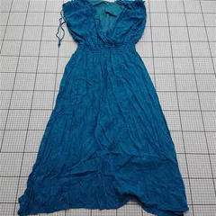 ◇ ⊂ フリーズマート リゾート系 ジャガード ノースリーブ ロング ワンピース サイズFR ブルー系 レディース E  【1511250004742】