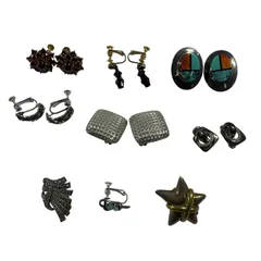 ★ シルバーアクセサリー シルバーイヤリング アソート 6点＋ 片耳のみ 3点 まとめ売り イヤリング レトロ ビンテージ 総重量約78.5g 現状品 0.07kg