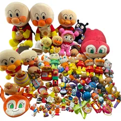 ★ アンパンマン 大量 まとめ商品 プリちぃビーンズぬいぐるみ ソフビ指人形 ベビー玩具 おもちゃ カプセルトイ など  ジャンク品 4.95kg