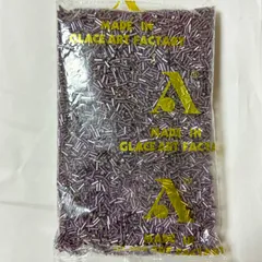 【シードビーズ　竹ビーズ　パープル系　未開封品　約450ｇ】まとめ売り　グラスビーズ　ハンドメイド　アクセサリーパーツ