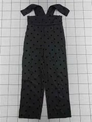 ◇ Θ ジェンヌ jemma ドット柄サロペットパンツ ブラック系 M レディース E  【1511250011740】