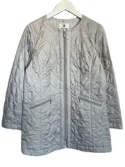 セ ニノン Se ninon キルティング コート 中綿 1 ライトグレー 長袖 アウター