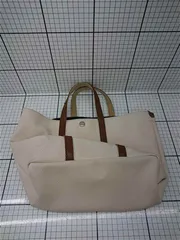 ◇ Θ ブレディ Brady トートバッグ ベージュ系 レザー持ち手 レディース E  【1511250013591】