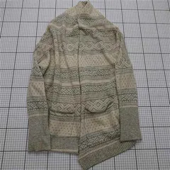 ◇ ⊇ サンプリシテ simplicite 幾何学柄ニットカーディガン ベージュ系 レディース E  【1511250014710】