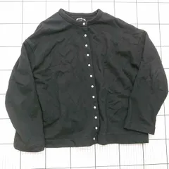 ◇ Θ クラフトスタンダードブティック スナップボタンカーディガン ブラック系 L レディース E  【1511250015182】