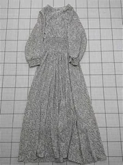 ◇ ⊂ ダズリン dazzlin 花柄ロングワンピース グレー系 フリーサイズ レディース E  【1511250016424】