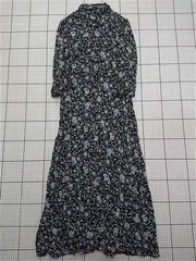 ◇ ⊂ ザラ ZARA 花柄ロングワンピース ブラック系 レディース E  【1511250016356】