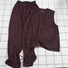 ◇ ⊂ ジョイントワークス JOINT WORKS ノースリーブセットアップ ブラウン系 レディース E  【1512010000257】