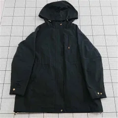 ◇ ⊇ シンプリシテェ SIMPLICITE フード付きモッズコート ブラック系 レディース E  【1512010000134】