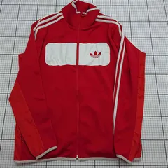 ◇ ⊇ アディダス adidas トラックジャケット レッド系 XL メンズ E  【1512010003050】