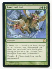 Wizards OF THE COAST モダンマスターズ MMA 【英】歯と爪/Tooth and Nail 緑R