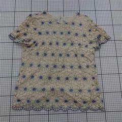 ◇ ⊂ グレースコンチネンタル GRACE CONTINENTAL レース刺繍トップス 38 ベージュ系 レディース E  【1512010009106】