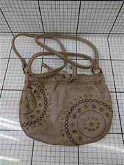 ◇ Θ フォッシル FOSSIL スエード ショルダーバッグ ベージュ系 レディース E  【1512010010867】