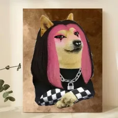 ポスター　アート　インテリア　モダン　ヴィンテージ　レトロ　北欧　犬　ペット　ミッドセンチュリー　リビング　玄関　カフェ　ガレージ