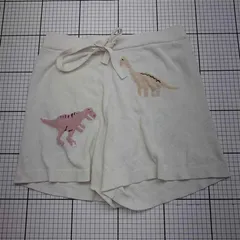 ◇ ⊂ ジェラートピケ gelato pique PWNP212073 恐竜柄ショートパンツ オフホワイト レディース E  【1512010016326】