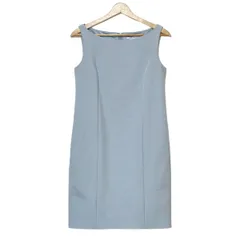 FOXEY NEW YORK(フォクシーニューヨーク) ワンピース サイズ40 M レディース - 35952 ライトブルー クルーネック/ノースリーブ/ひざ丈