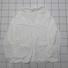 ◇ ⊂ エスロー ESLOW A2031FB211 コットンセーラーカラーシャツ ホワイト系 レディース E  【1512020024427】