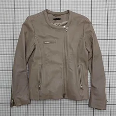 ◇ ⊇ アーバンリサーチロッソ URBAN RESEARCH ROSSO レザージャケット ベージュ系 レディース Free E  【1512020031654】